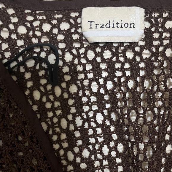 Brown Crochet Sweater Shrug - Picture 4 of 4